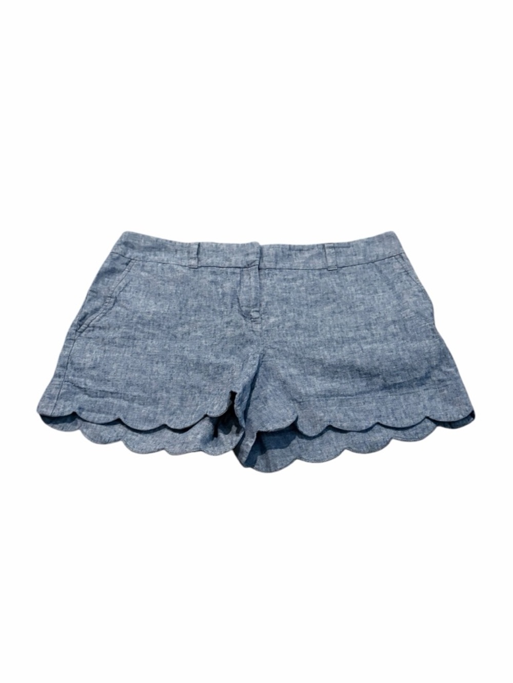 LOFT chambray scallop short
